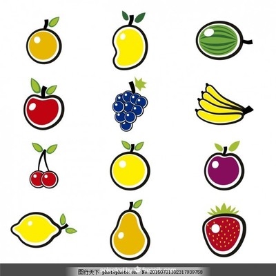 五颜六色的水果收集 手机摄影新时尚